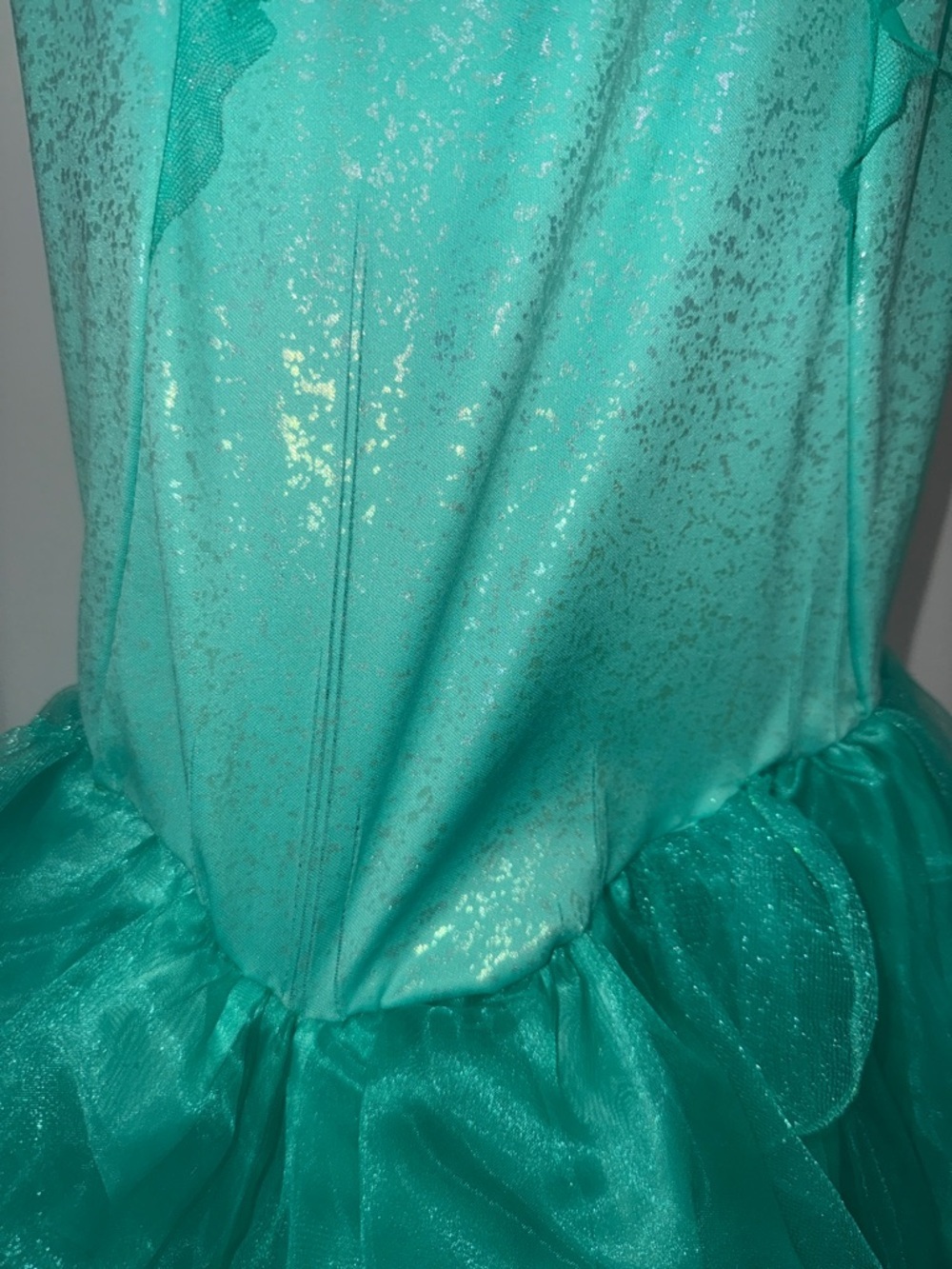 Disney Purple and Teal little Mermaid Costume Dress with glitter and iridescent - Picture 5 of 13